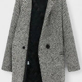 Oliven™ | Premium Lang Uldfrakke