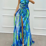 Fenna™ - Livlig Elegant Draperet Kjole