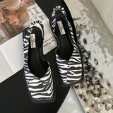 Lea | Slingback Sandaler med Fyrkantet Tå til Kvinder