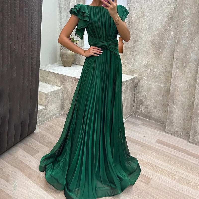 Mud™ - Elegant Plisseret Aftenkjole