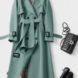 Saara™ | Elegant frakke med taljebælte