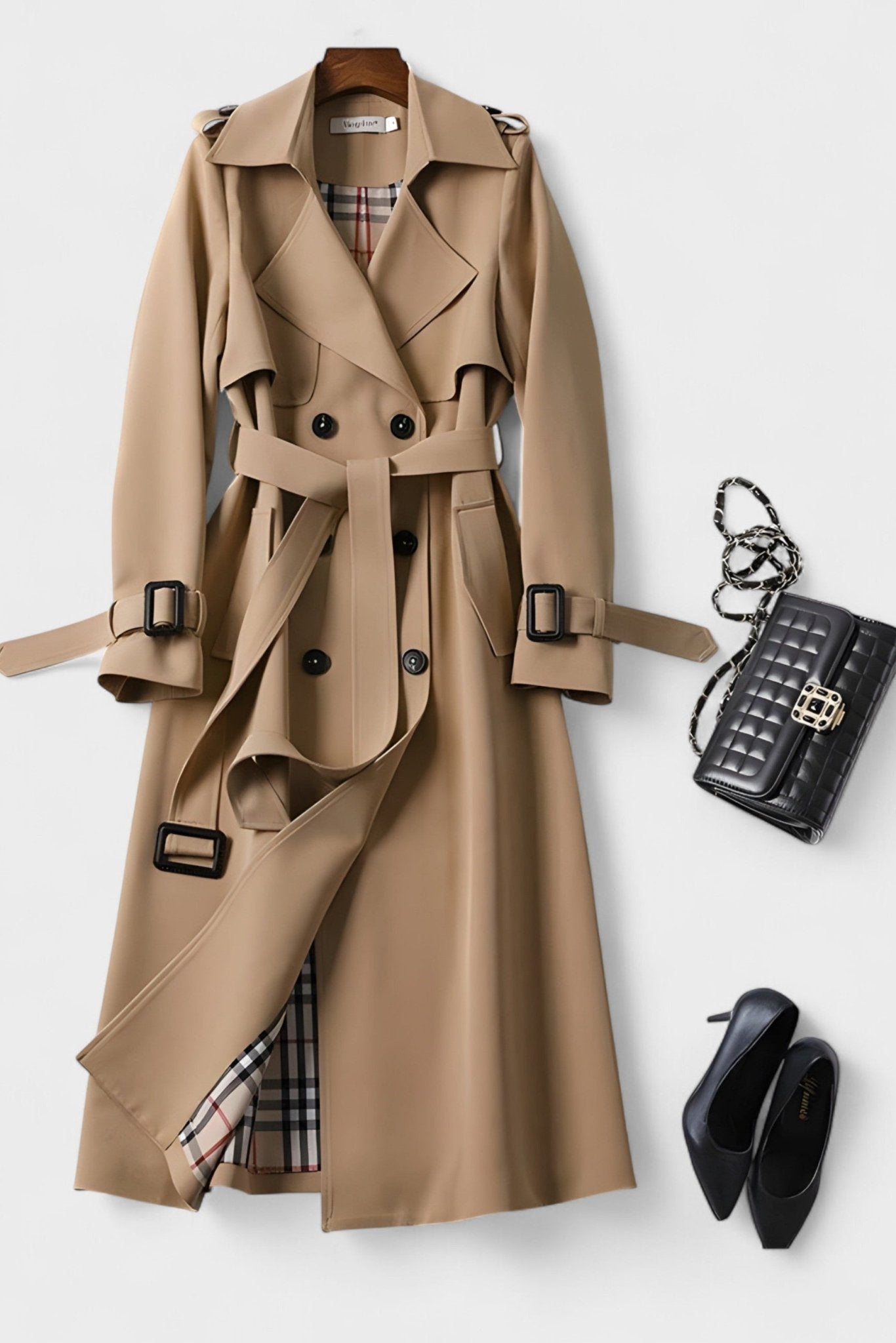 Saara™ | Elegant frakke med taljebælte