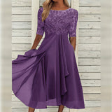 Puck™ - Elegant Midi-Kjole i Blonde