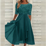 Puck™ - Elegant Midi-Kjole i Blonde