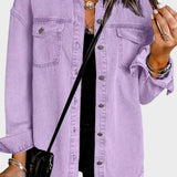 Thilde | Lavendel Jeansjakke