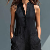 Lotte™ - Ærmeløs minimalistisk jumpsuit