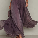 Agnieszka | Elegant chiffon maxi kjole i vintage stil