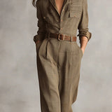 Anna™ - Rutig Elegant Jumpsuit