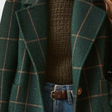 Yrsa™ | Elegant tweedfrakke i ternet mønster