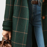 Yrsa™ | Elegant tweedfrakke i ternet mønster