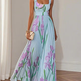 Yara™ - Maxikjole i plisseret chiffon