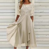 Puck™ - Elegant Midi-Kjole i Blonde