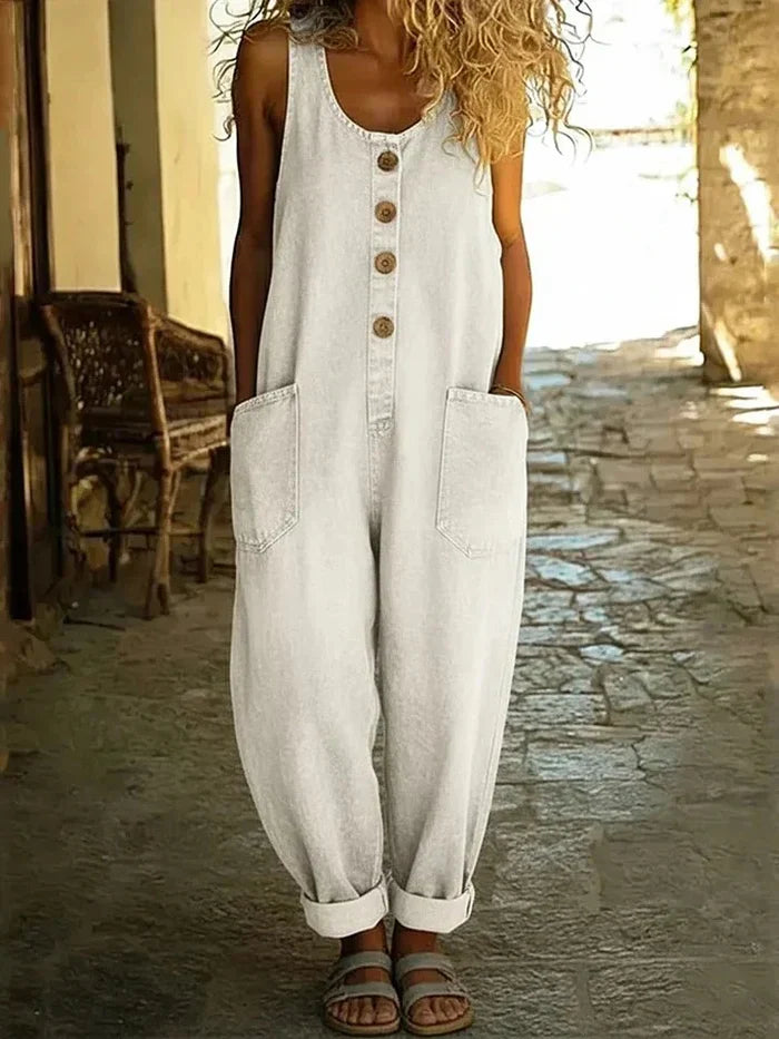 Lara™ -  Bukser med seler i vintage-stil